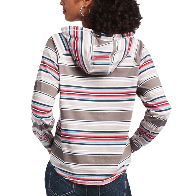 Ariat Women's Hacienda Multicolored Striped Pullover Shirt - Image 2