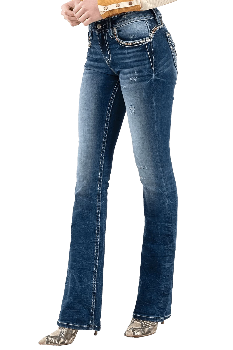 X Stitch Bootcut Jeans - Image 3