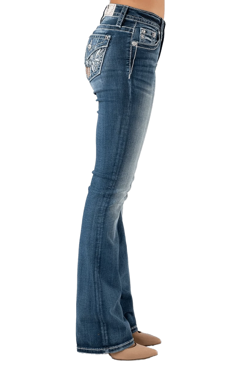 Miss Me Women's Winged Independence Bootcut Jeans - Image 3