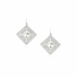 Montana Silversmith Women's Diamond Pyramid Earrings