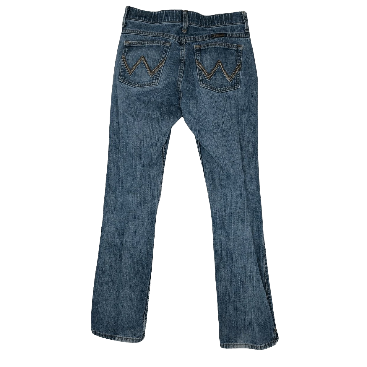Wrangler Women's Cash Jeans No Gap Mid Rise Knotched Distressed - Image 2