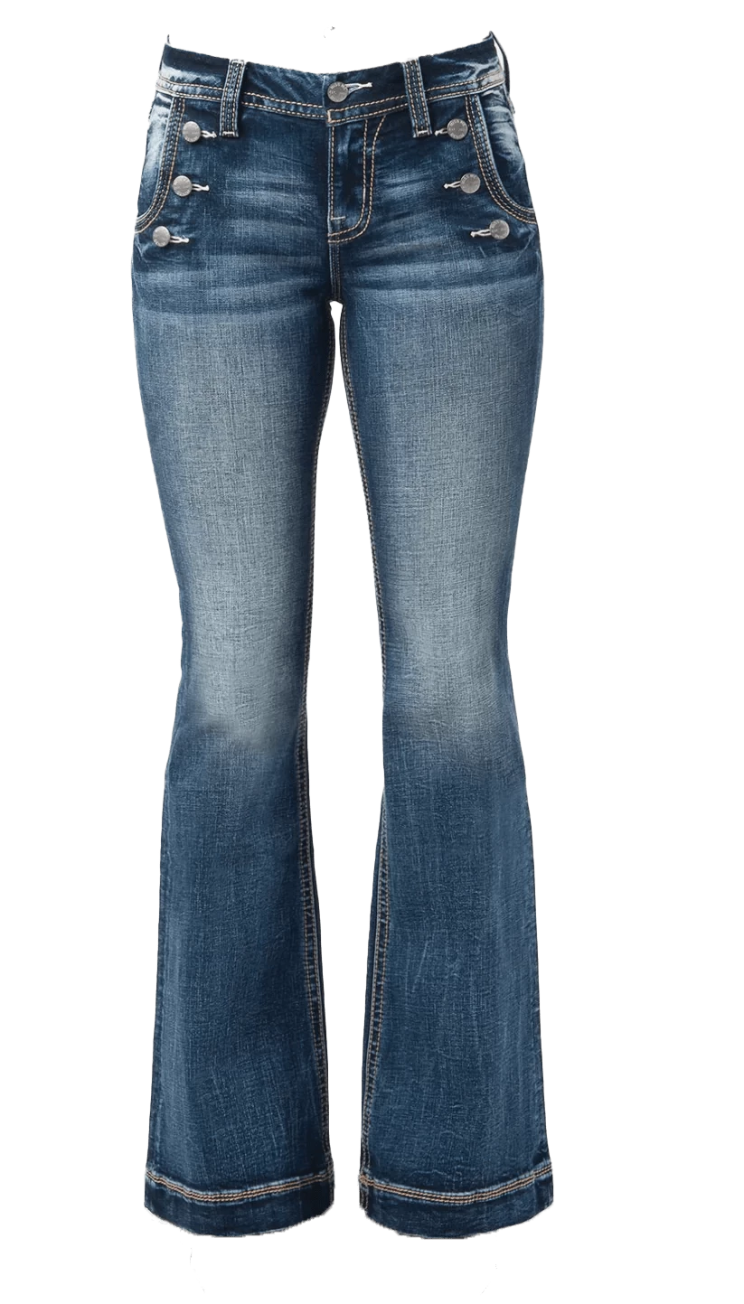 Miss Me Women's Mid Rise Flare Jean