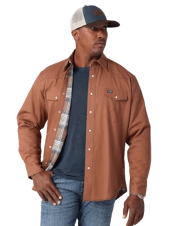 Wrangler Men's Flannel Lined Work Shirt