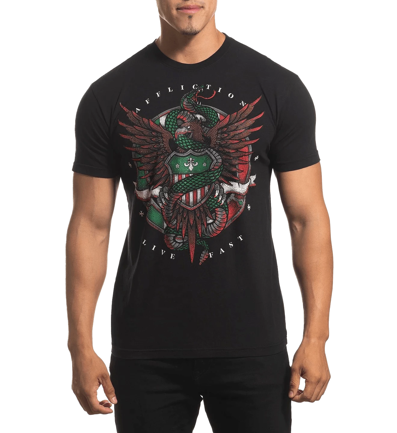 Affliction's Men's Tri Pride Short Sleeve T-Shirt