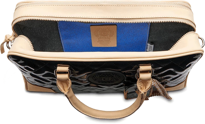 Consuela Inked Satchel Bag - Image 4