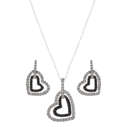 Montana Silversmiths Hearts Deep Reflection Jewelry Set