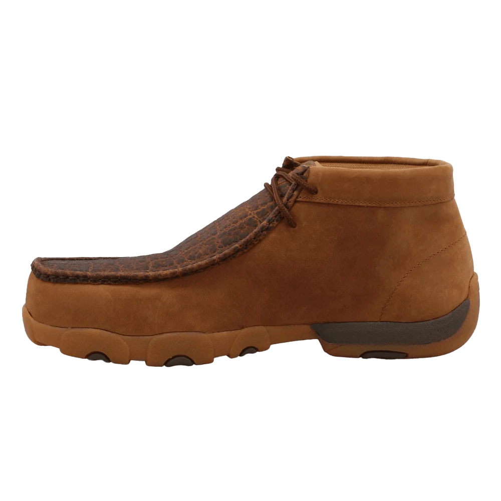 Twisted X Men's Chukka Driving Moc Bomber Brown Work Boot - Image 4